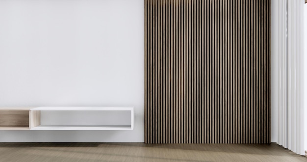 Kabinettholzdesign auf modernem Stil des Innenraums des weißen Raumes