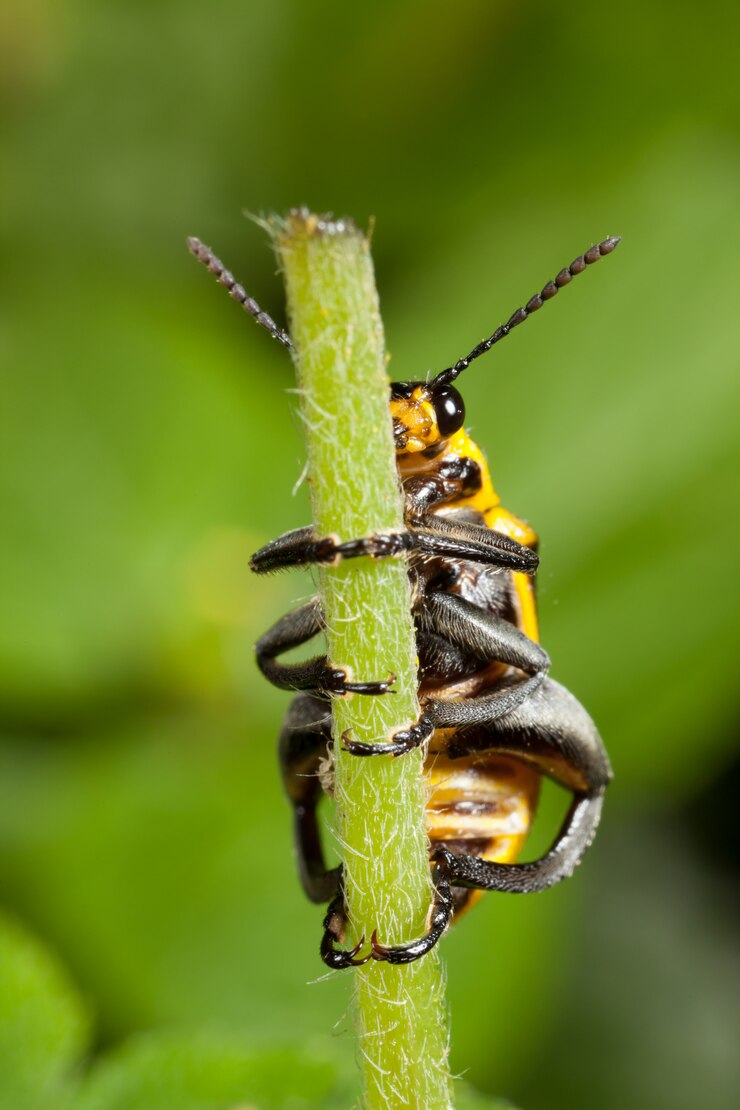 Foto käfer auf ast