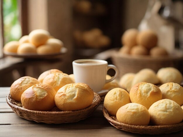 Käse und Kaffeebrot