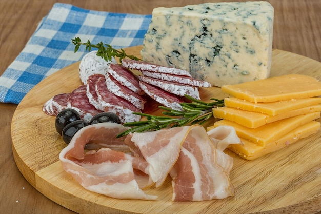 Foto käse und speck