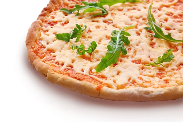 Käsepizza mit Rucola