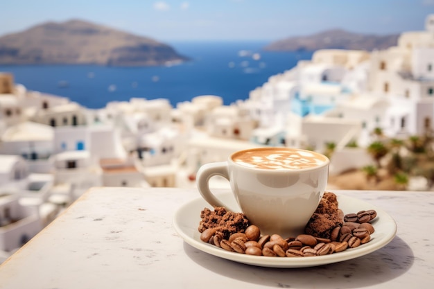 Kaffee auf dem Balkon