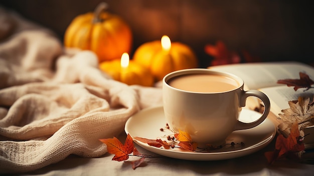 Kaffee im Herbst