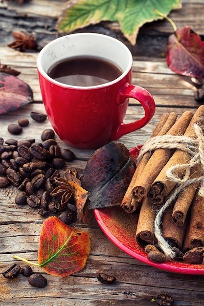 Kaffee im Herbst