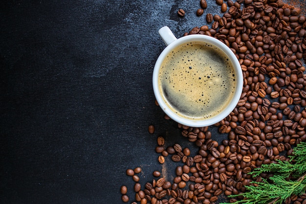 Kaffee in einer Tasse aromatisches Heißgetränk