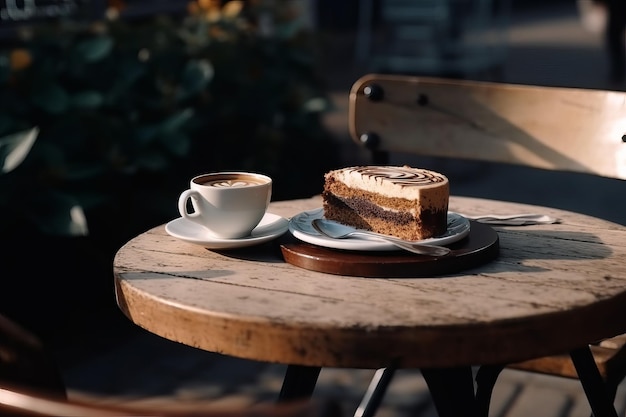 Kaffee-Kuchen-Café Ai generieren