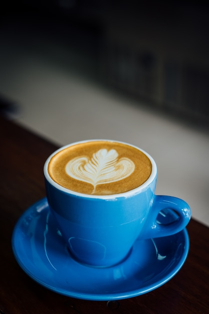 Kaffee Latte Kunst in Coffee-Shop