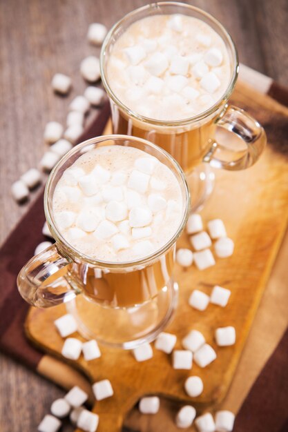 Kaffee mit Marshmallow