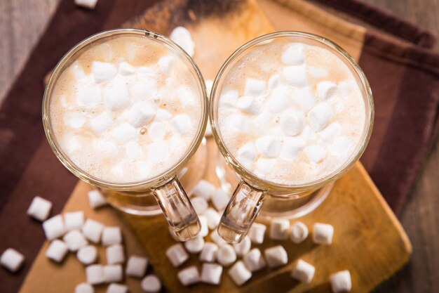 Kaffee mit Marshmallow