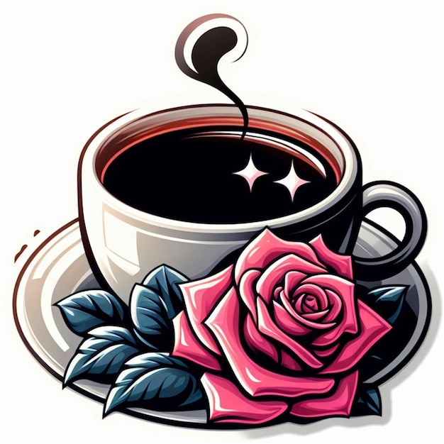 Foto kaffee mit schokolade liebe zeit für soziale medien vorlage design post banner vorlage