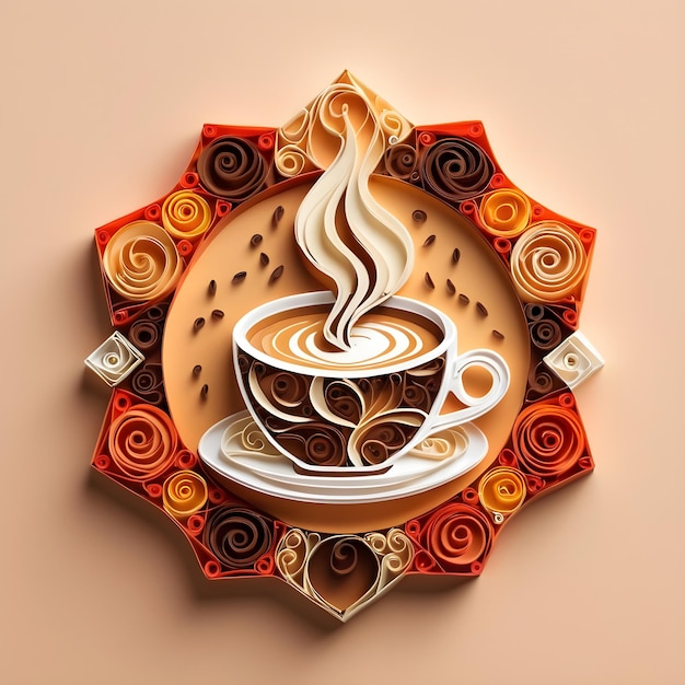 Kaffee-Tag-Quilling