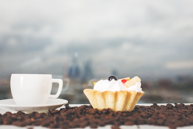 Kaffee und Cupcake