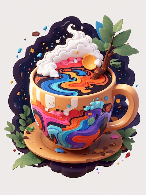 Kaffeebecher-Illustration