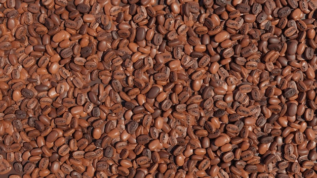 Kaffeebohnen Hintergrundbild 8k