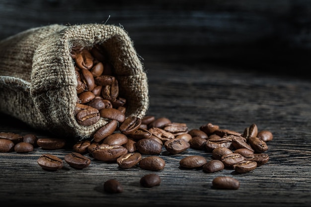 Kaffeebohnen im Beutel