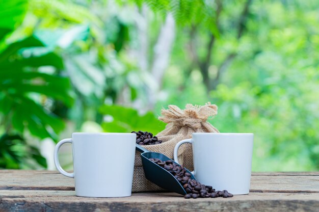 Kaffeebohnen Kaffeetasse Energie