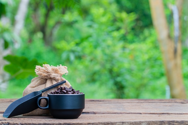 Kaffeebohnen Kaffeetasse Energie