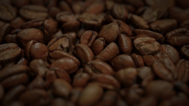 Kaffeekörner schließen schönen Kaffeehintergrund