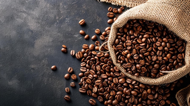 Kaffeekonzept mit Kaffeebohnen Ai Generative