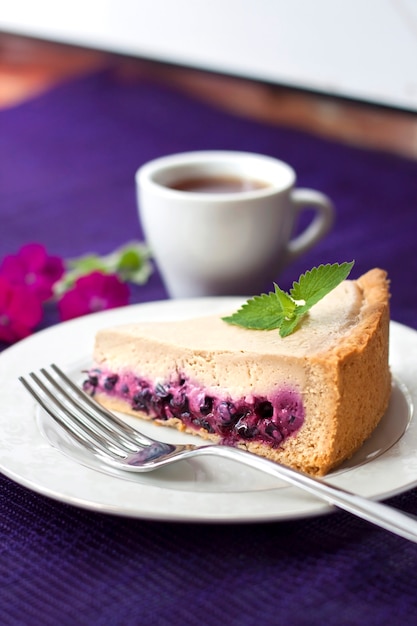 Kaffeekuchen mit Blaubeeren