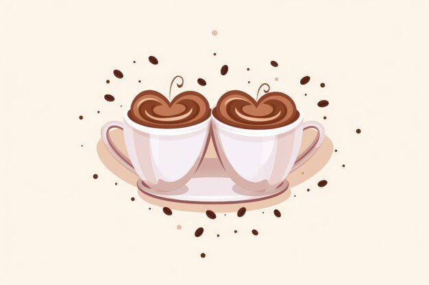 Kaffeeschild png HD 8K Vektorillustrationswandpapier