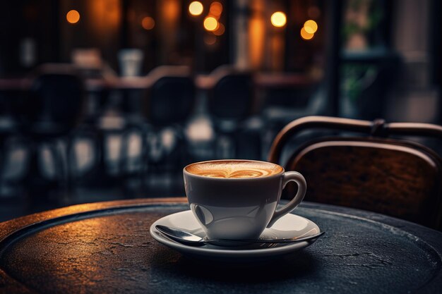 Kaffeetasse auf dem Tisch