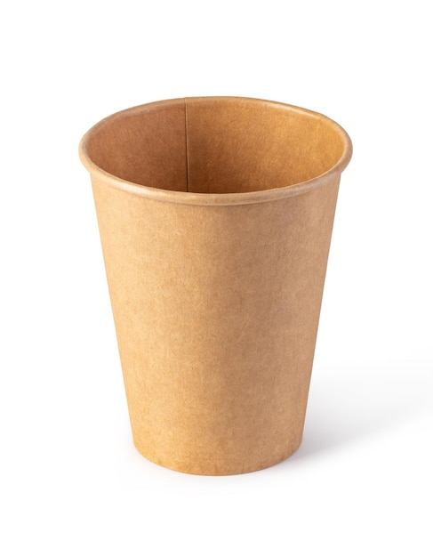 Kaffeetasse aus braunem Papier