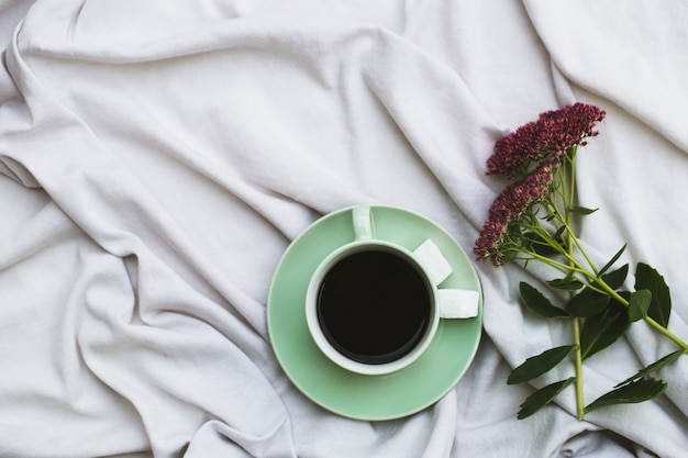 Kaffeetasse, Gläser auf Weiß