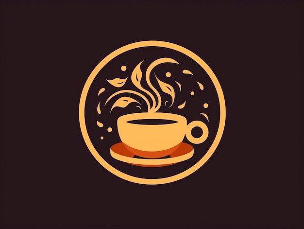 Kaffeetasse-Vektor-Logo-Design-Vorlage Coffee-Shop-SymbolAI generiert