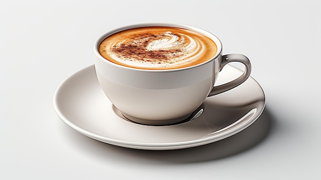Kaffeetasseikone auf einem weißen Hintergrund