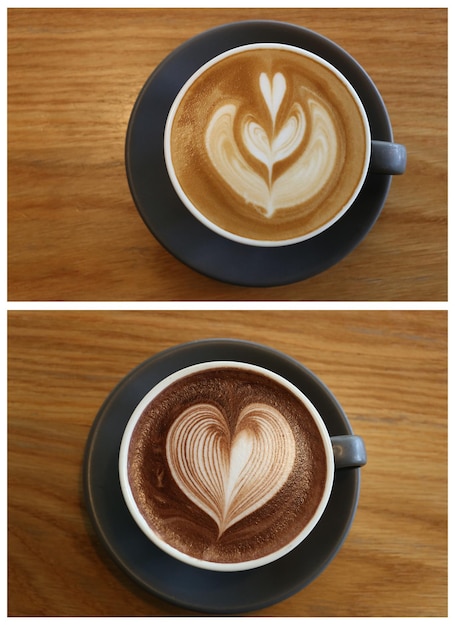 Kaffeetassen auf einem Tisch in einem Café