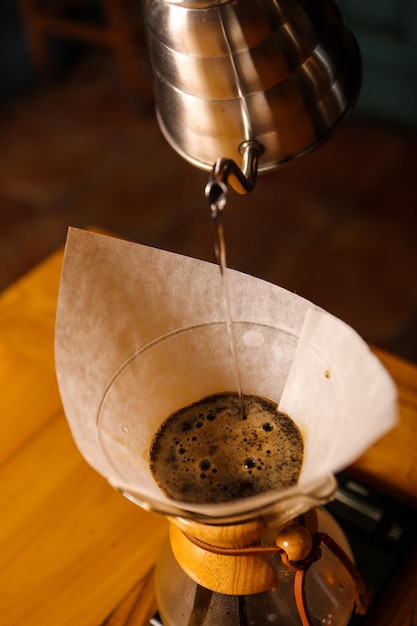 Kaffeezubereitung mit Kaffeekolben oder Chemex