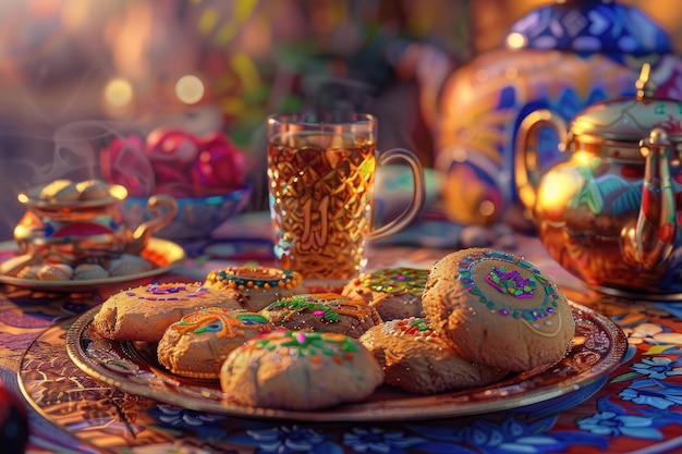 Kahk El Eid Biscoitos do Eid El Fitr Festa Islâmica