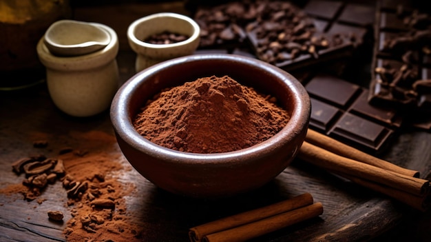 Kakao mit Schokolade und Zimt aus Mexiko