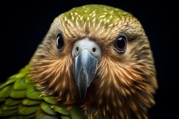 kakapo retrato Strigops habroptilus