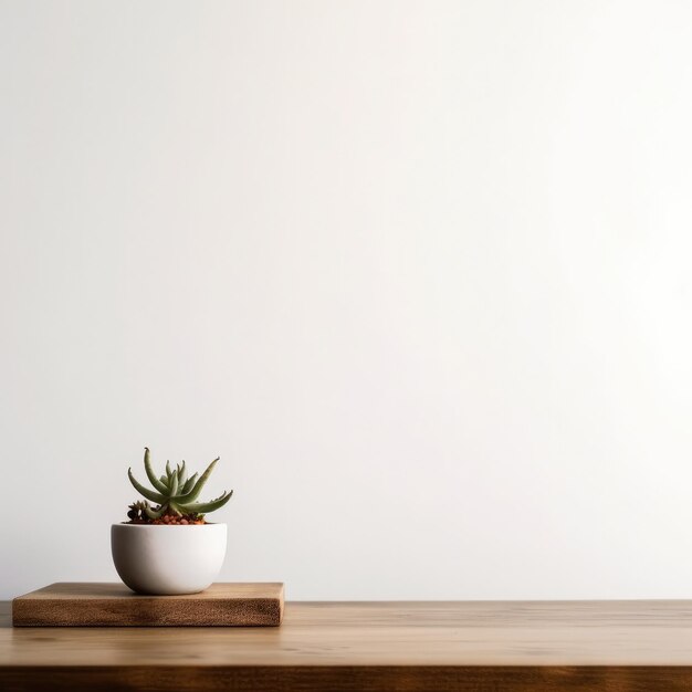 Kaktus auf minimalistischem Hintergrund