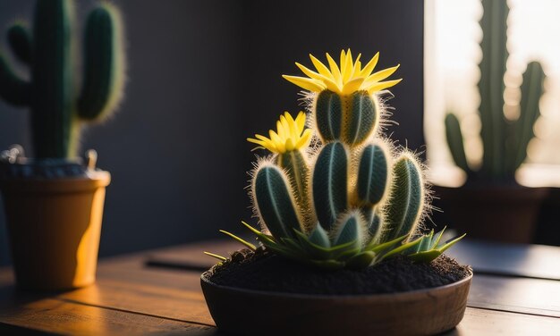 Foto kaktusblüten im sommer