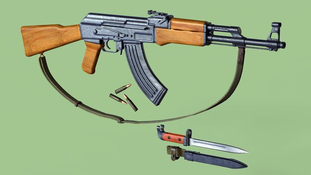 Kalashnikov con la bayoneta