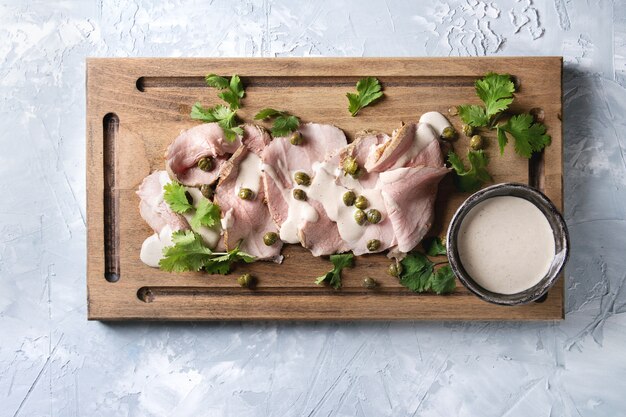 Kalbfleisch mit Thunfischsauce Vitello Tonnato