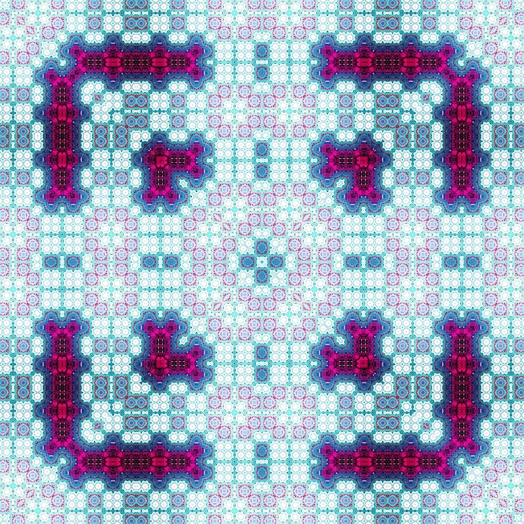 Foto kaleidoscopio patrón sin costuras patrón de textura caleidoscopio