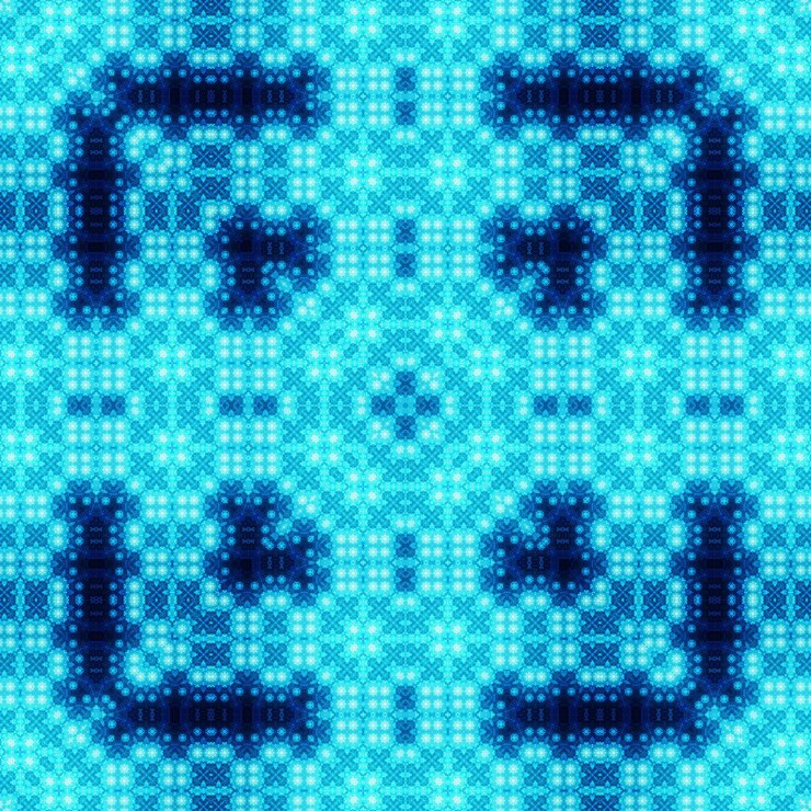 Foto kaleidoscopio patrón sin costuras patrón de textura caleidoscopio