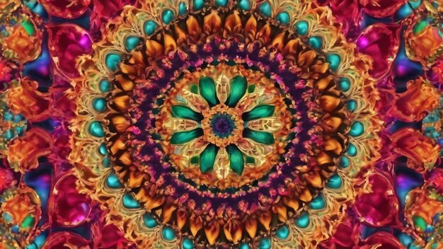 Kaleidoskop der Farbe mit schönen Ornamenten gründliche Hintergrundzusammenfassung nahtlos