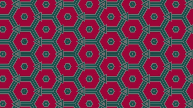 Kaleidoskop Hexagonalmuster Design Tapeten