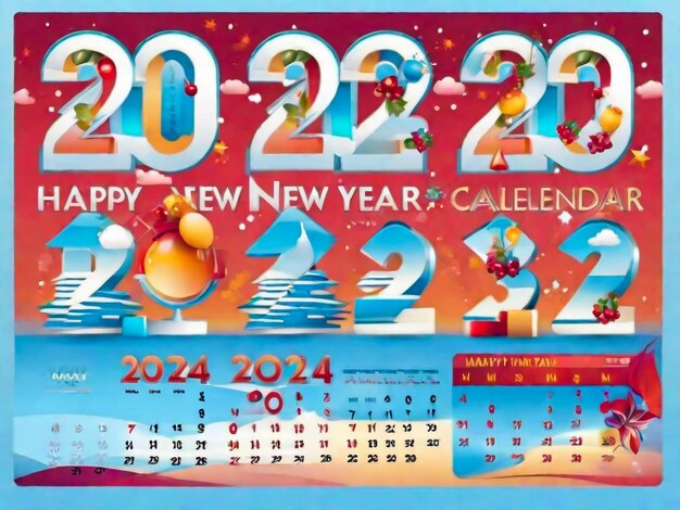 Kalender 2023 frohes neues Jahr