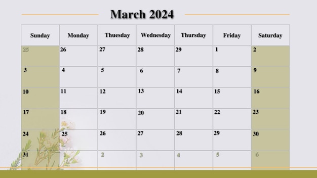 Foto kalender 2024 blumen mit anmerkungen 4b