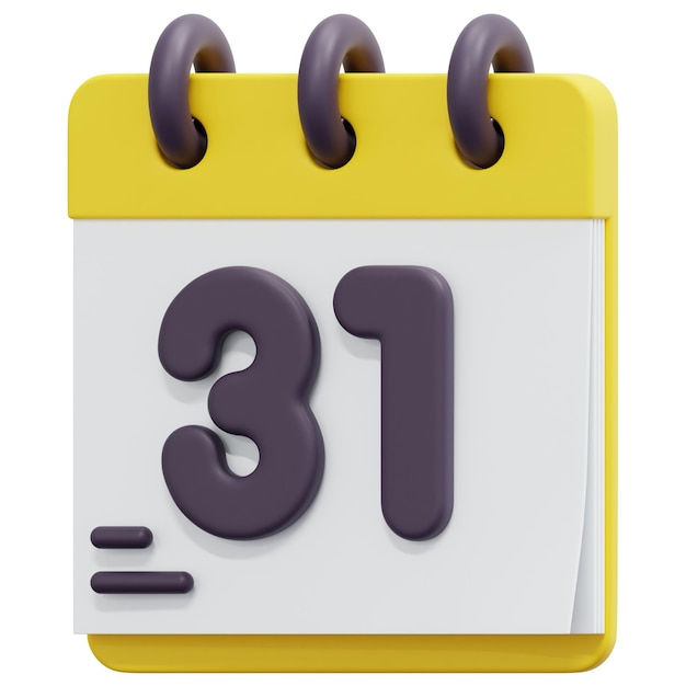 kalender 3d-render-symbol-illustration