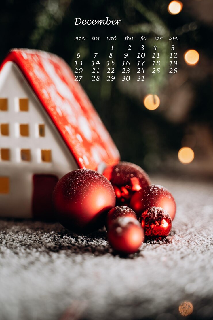 Foto kalender dezember 2021 neujahr dekorationen