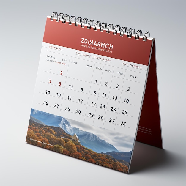 Foto kalender-mockup