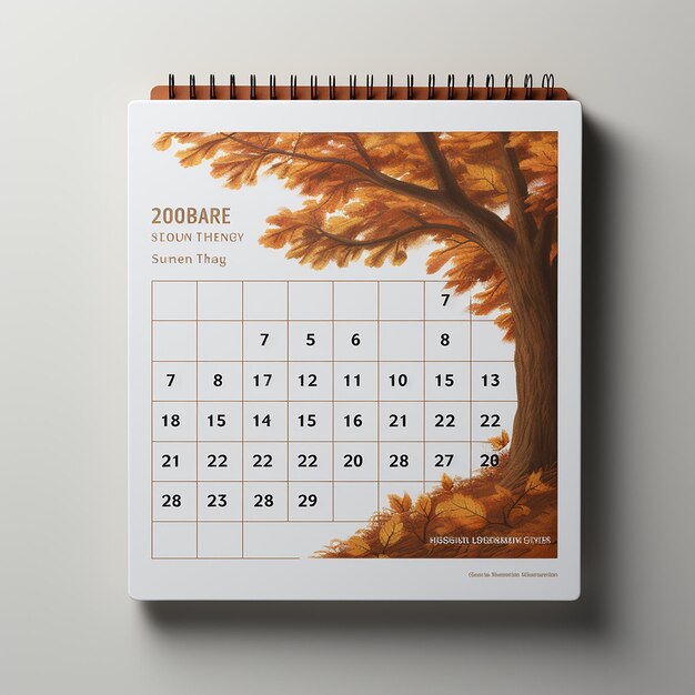 Foto kalender-mockup