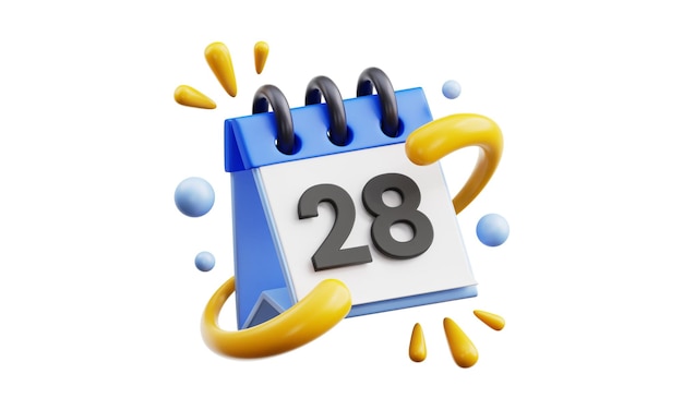 Kalender-Symbol 3d